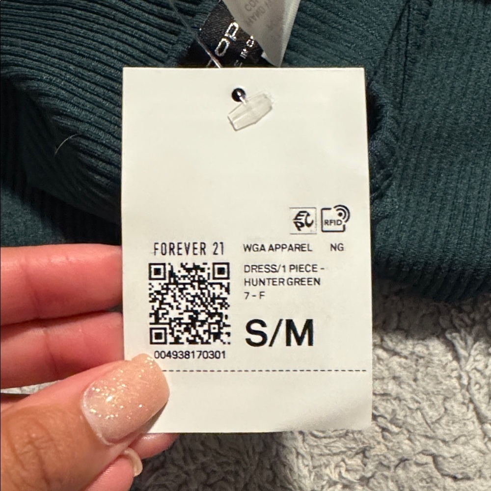 Forever 21 Teal Ribbed Jumpsuit - Picture 4 of 4
